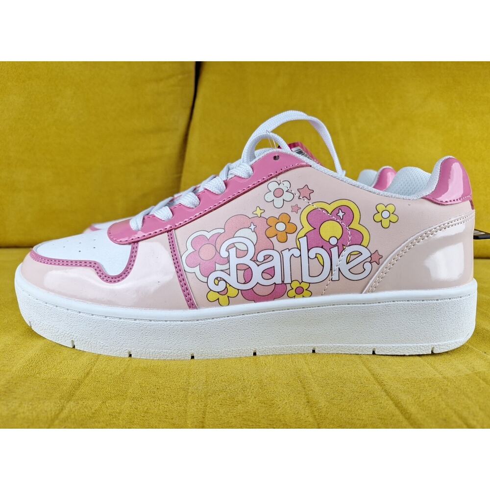 Pink Barbie Flower Tennis Shoes size 10